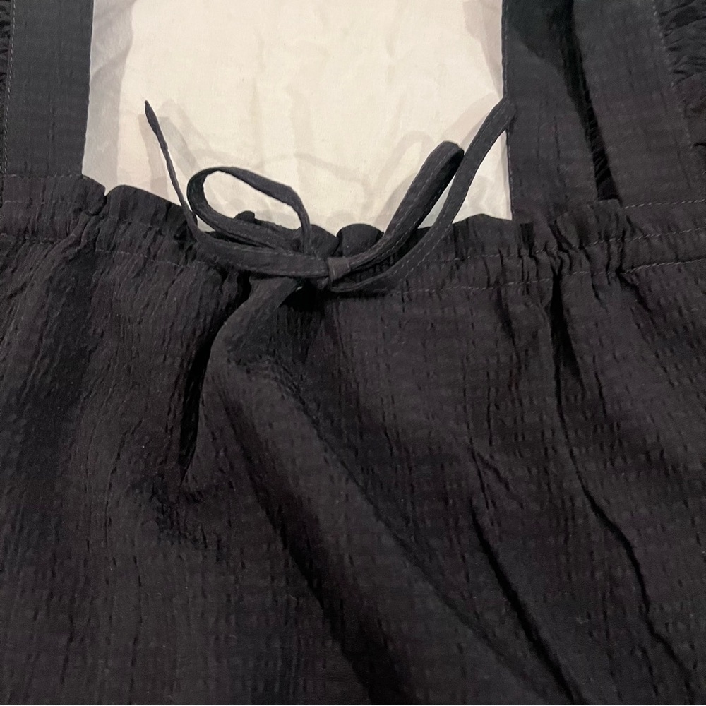 Madewell Textured Black Sleeveless Top - Picture 7 of 9